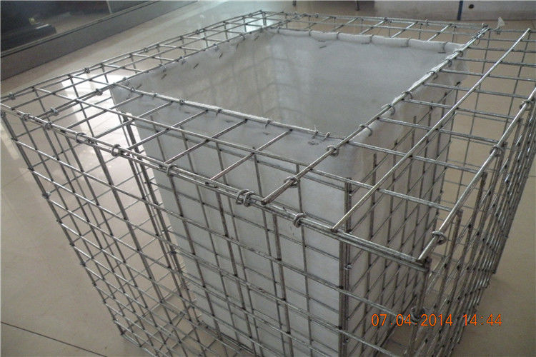 Iron Wire Mesh Rock Baskets Galvanized Stone Cages For Garden Walls