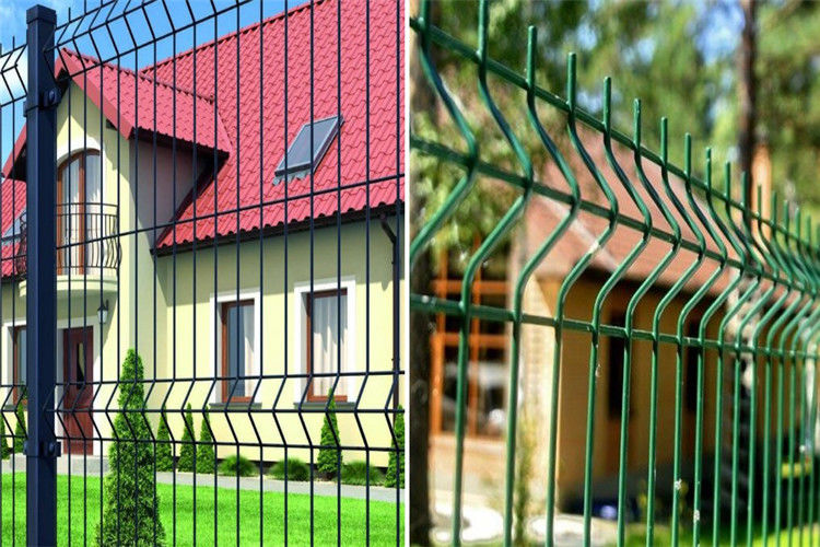 3mm-6mm Curved Welded Wire Fence Triangle Bending Fence Panels