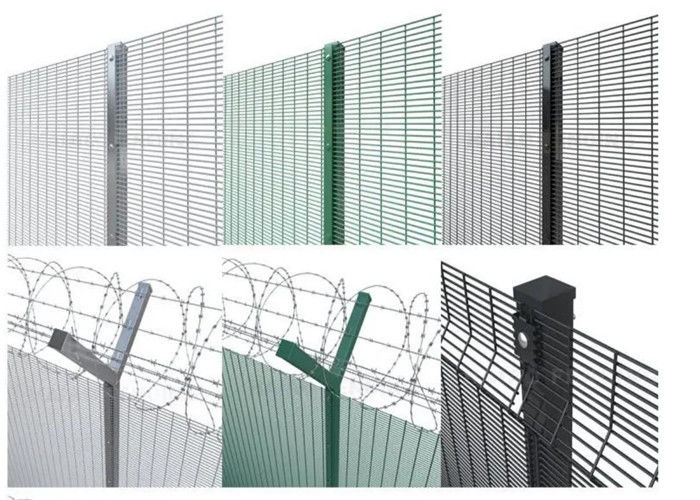Galvanized Steel Durable 358 Anti Climb High Security Anti Theft Wire Mesh Fence