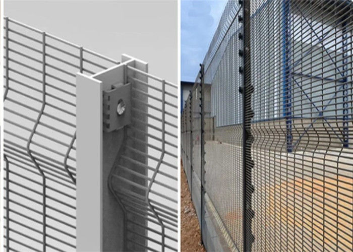 80x80mm Post Size 358 Anti Climb Fence Q235 Galvanized Steel Low Carbon Steel Wire