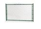 PVC Coated Portable Chain Link Fence Panels Dark Green Color For Playground