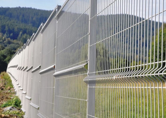Bảo mật Dây thép Carbon thấp 1500X2000 Hàng rào lưới bọc nhựa PVC